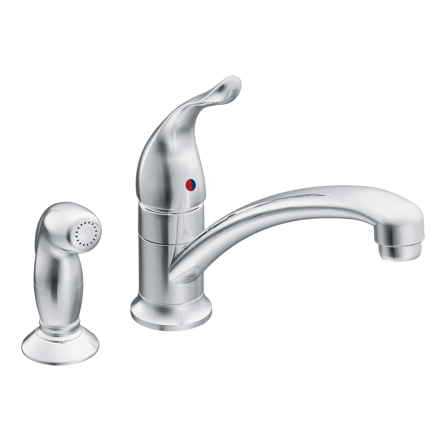 Chateau Chrome One-Handle Low Arc Kitchen Faucet