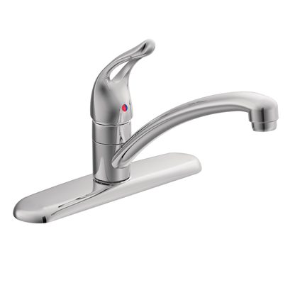 Chateau Chrome one-handle low arc kitchen faucet