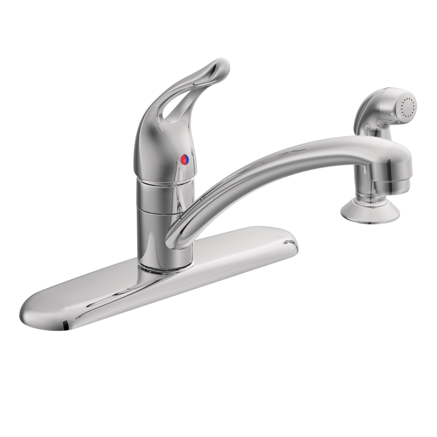 Chateau Chrome one-handle low arc kitchen faucet