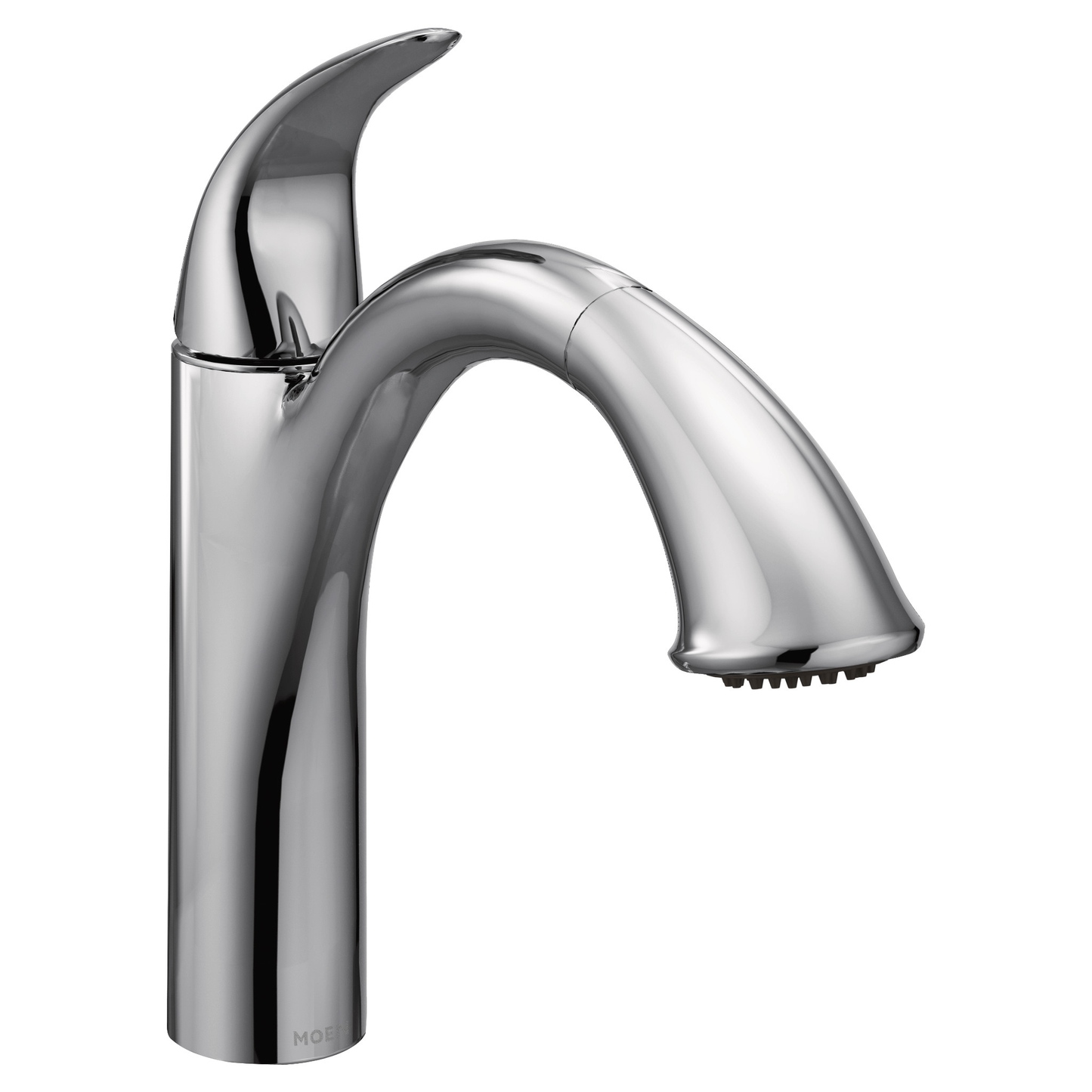 Camerist Chrome One-Handle Low Arc Pullout Kitchen Faucet