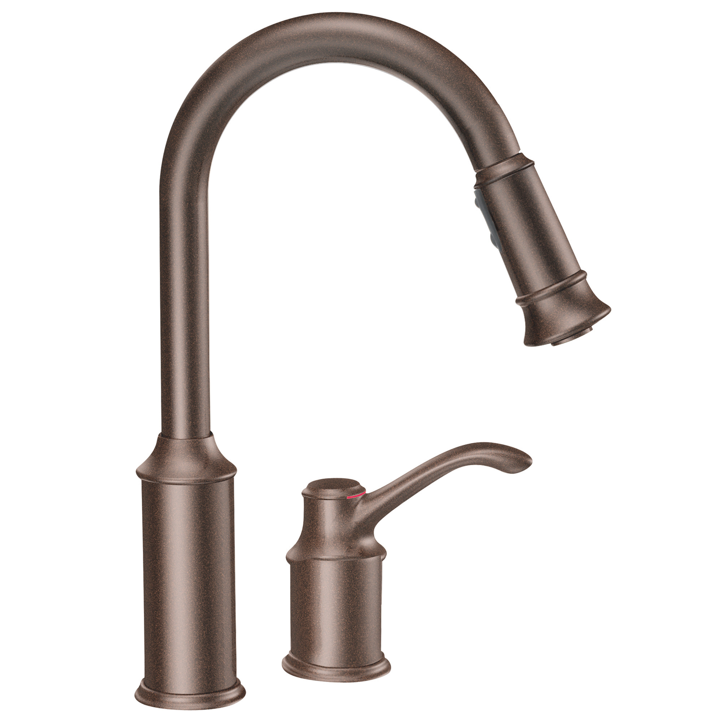 Aberdeen Chrome One-Handle High Arc Pulldown Kitchen Faucet