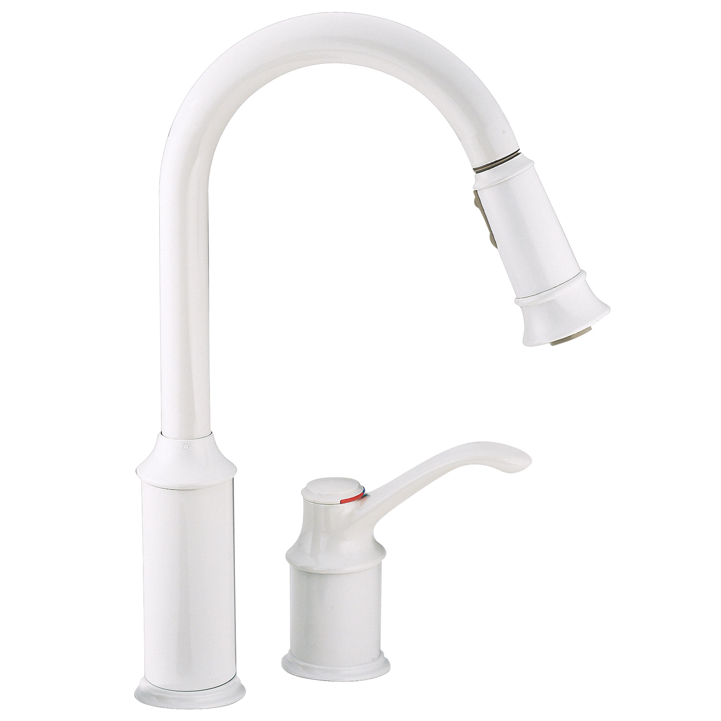 Aberdeen Chrome one-handle high arc pulldown kitchen faucet