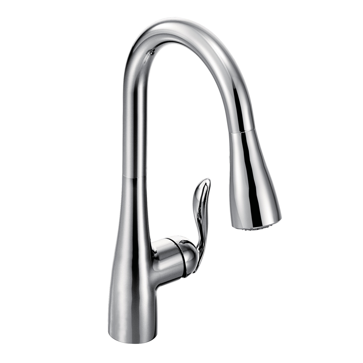 Arbor Chrome one-handle high arc pulldown kitchen faucet