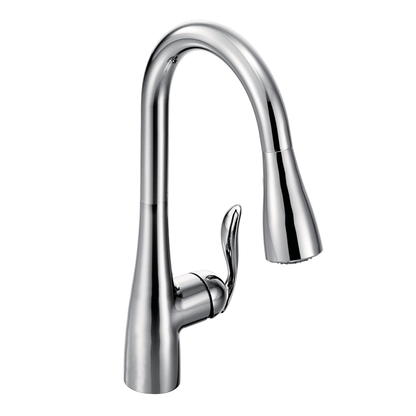 Arbor Chrome One-Handle High Arc Pulldown Kitchen Faucet