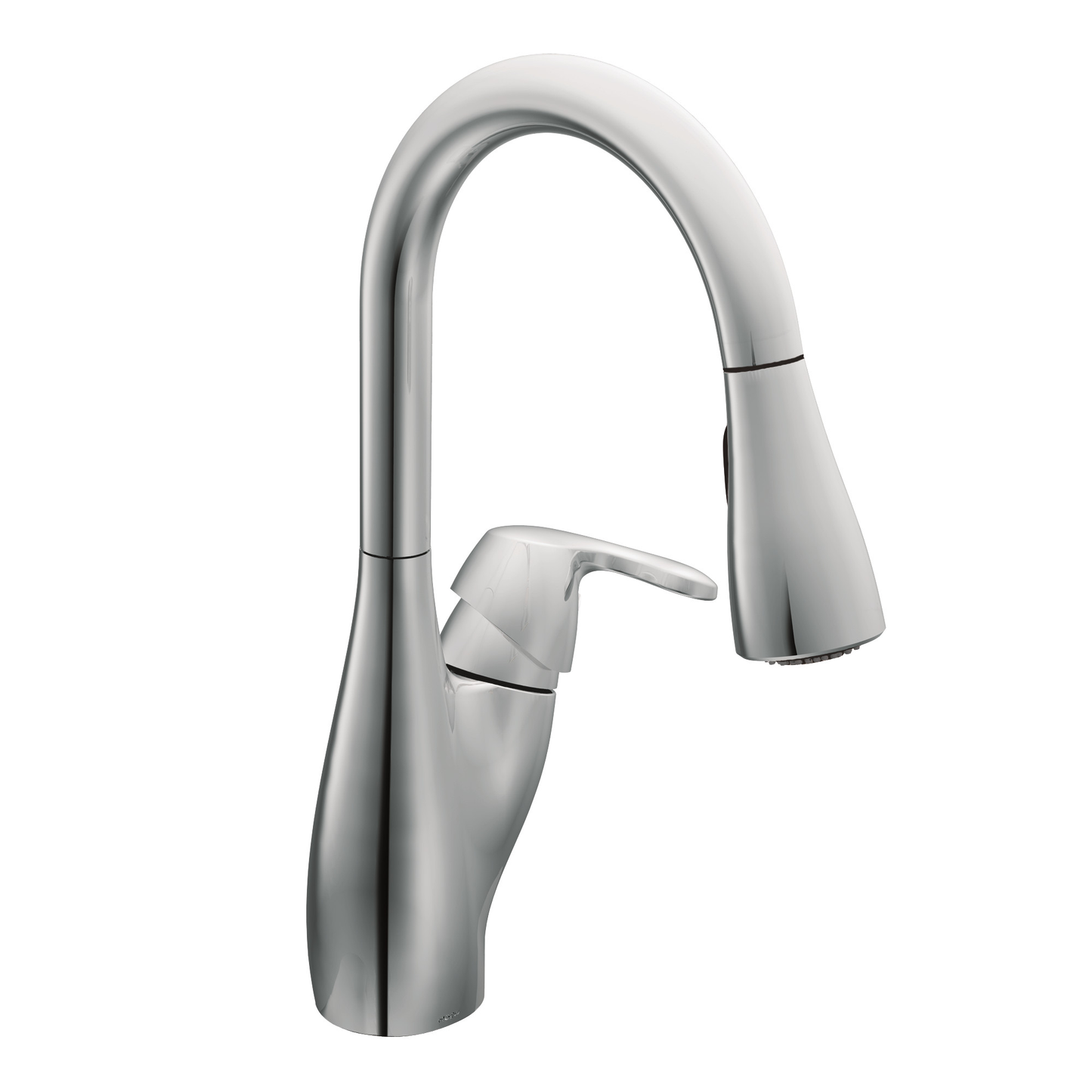 Medora Chrome one-handle high arc pulldown kitchen faucet