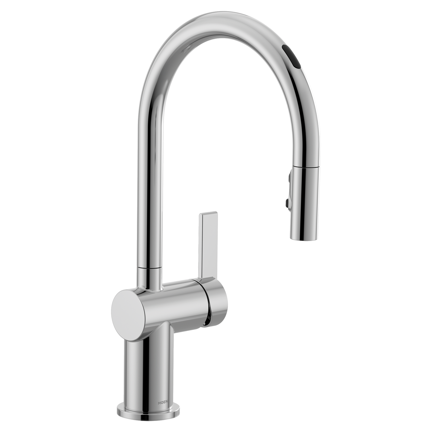 Cia Chrome one-handle high arc pulldown kitchen faucet