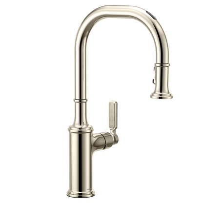 Smyth Matte black one-handle high arc pulldown kitchen faucet