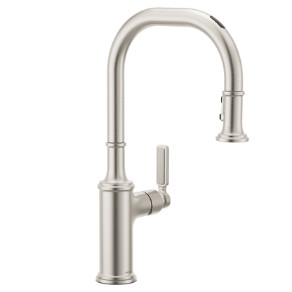 Smyth Matte black one-handle high arc pulldown kitchen faucet