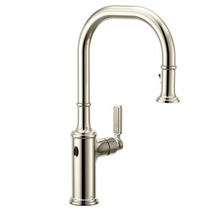 Smyth Matte black one-handle high arc pulldown kitchen faucet