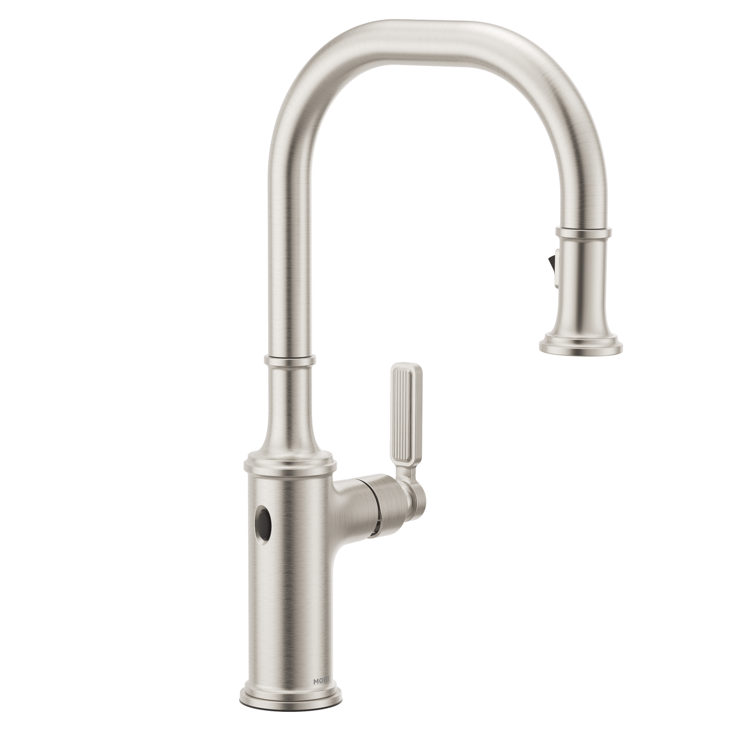 Smyth Matte black one-handle high arc pulldown kitchen faucet