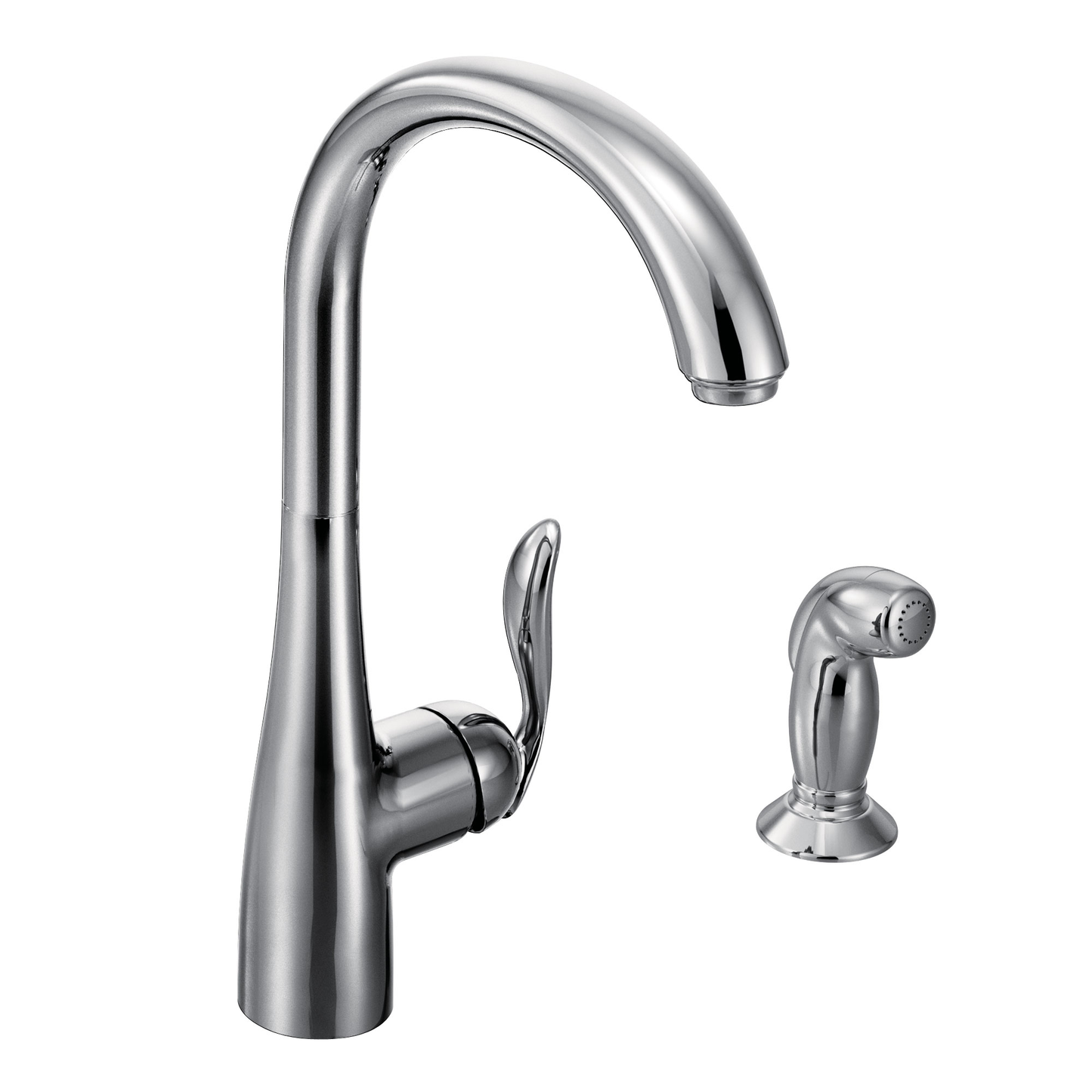 Arbor Chrome one-handle high arc kitchen faucet