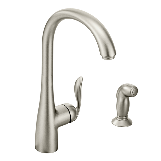 Arbor Chrome One-Handle High Arc Kitchen Faucet