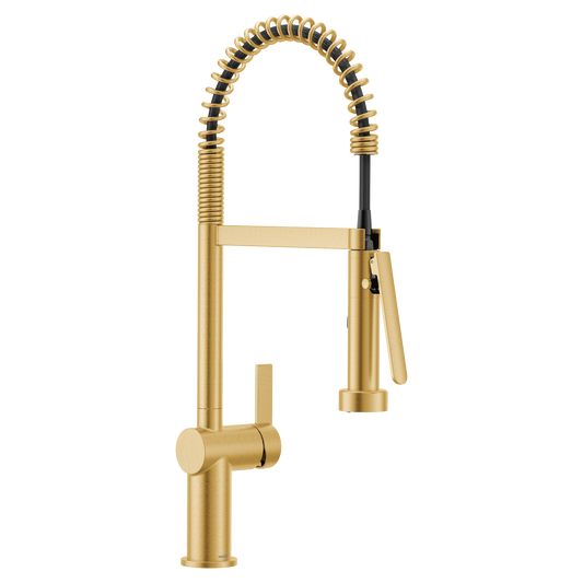 Cia Chrome one-handle high arc pulldown kitchen faucet