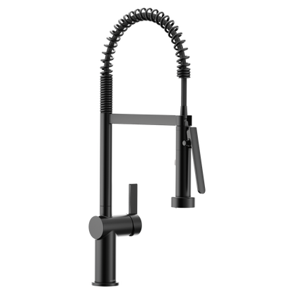 Cia Chrome one-handle high arc pulldown kitchen faucet