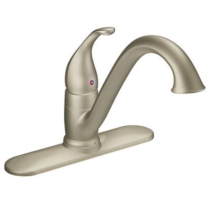 Camerist Stainless one-handle low arc kitchen faucet