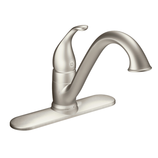 Camerist Chrome One-Handle Low Arc Kitchen Faucet