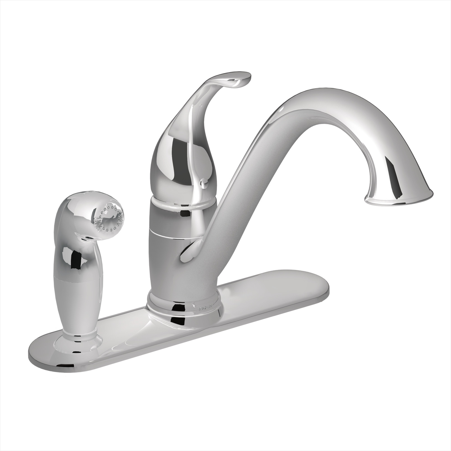 Camerist Chrome one-handle low arc kitchen faucet