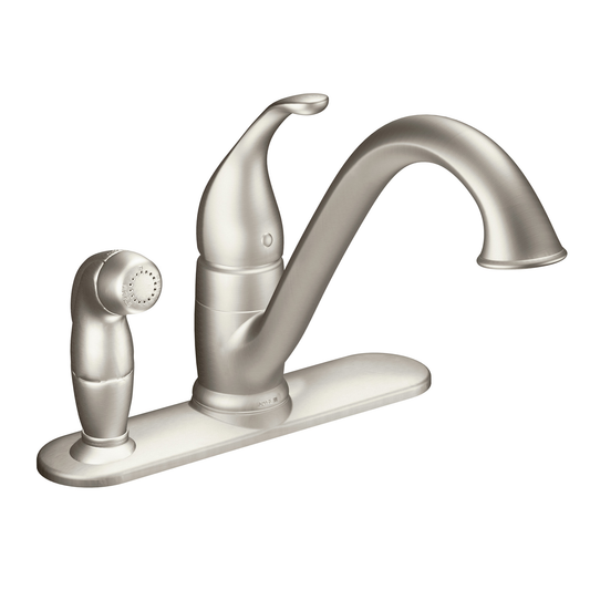 Camerist Chrome One-Handle Low Arc Kitchen Faucet