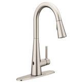 Sleek Motionsense Wave One-Handle High Arc Pulldown Kitchen Faucet – Moen
