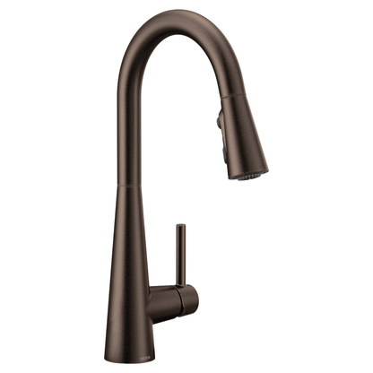 Sleek One-Handle High Arc Pulldown Kitchen Faucet