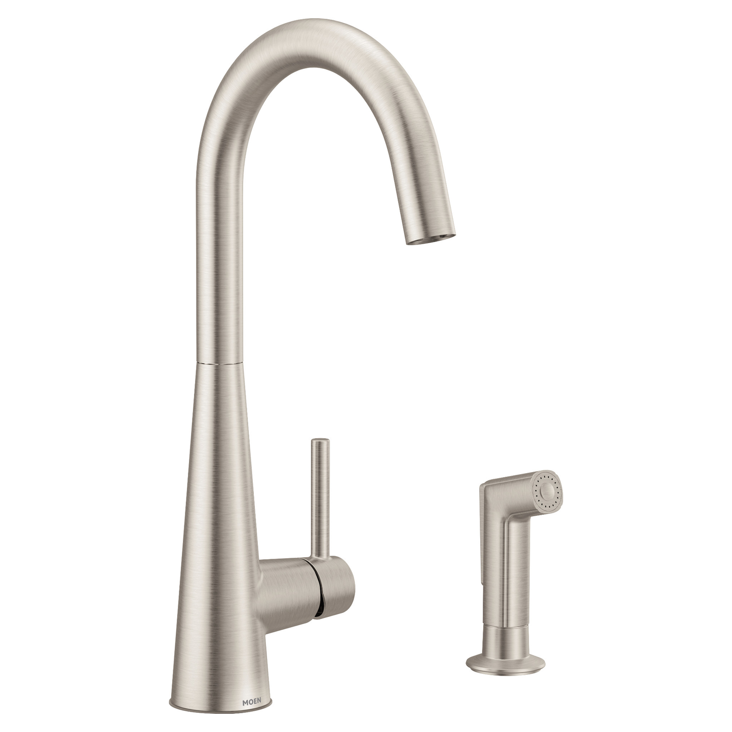 Sleek Chrome One-Handle Kitchen Faucet