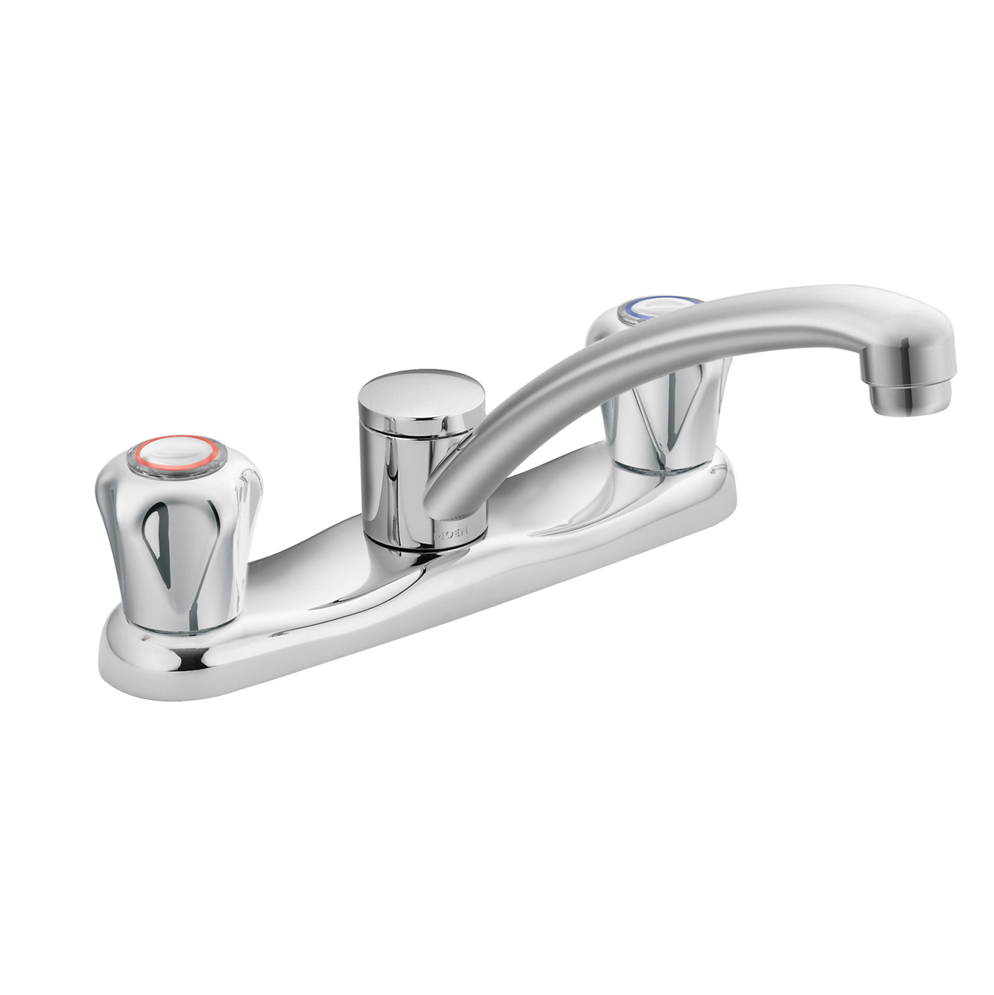 Chateau Chrome two-handle low arc kitchen faucet