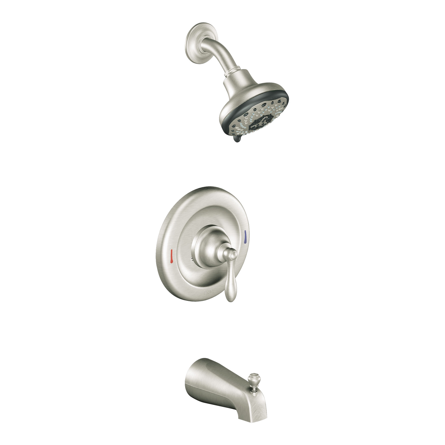 Caldwell Spot resist brushed nickel Posi-Temp(R) tub/shower