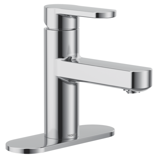 Laris Chrome one-handle low arc bathroom faucet