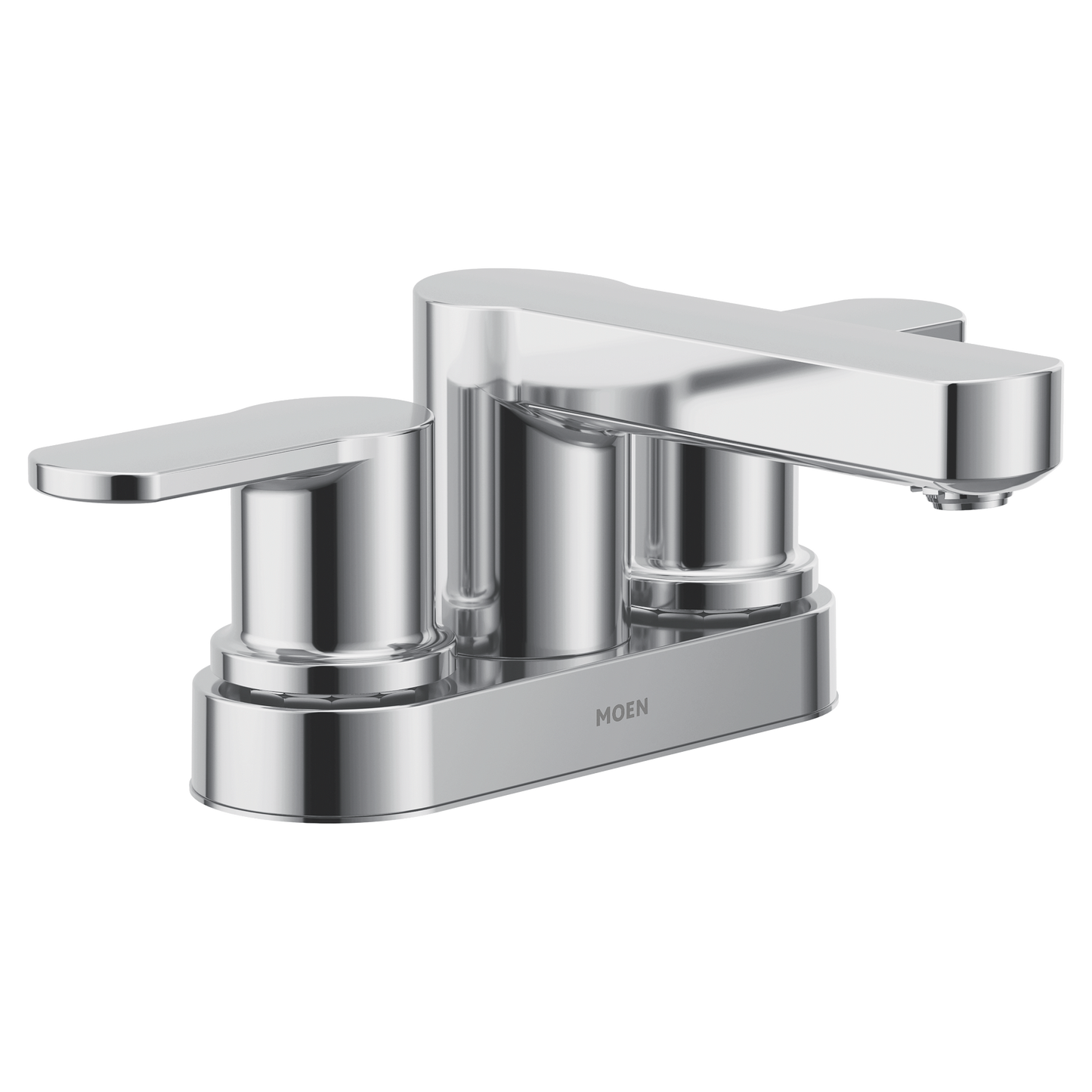 Laris Chrome two-handle low arc bathroom faucet