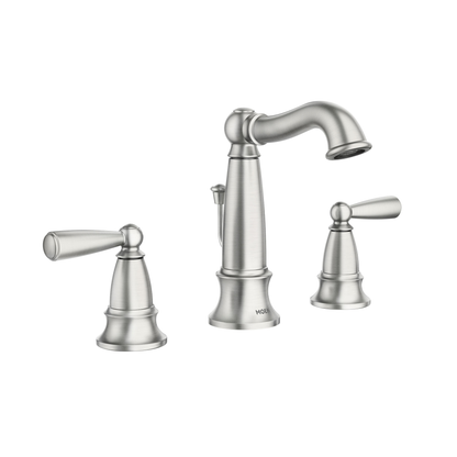 Vale Spot resist stainless mb two-handle high arc bathroom faucet