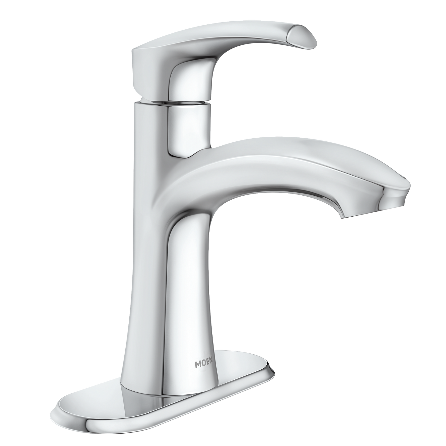 Graeden Chrome one-handle high arc bathroom faucet