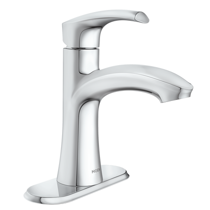 Graeden Chrome one-handle high arc bathroom faucet