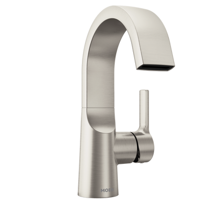 Avri Chrome one-handle high arc bathroom faucet