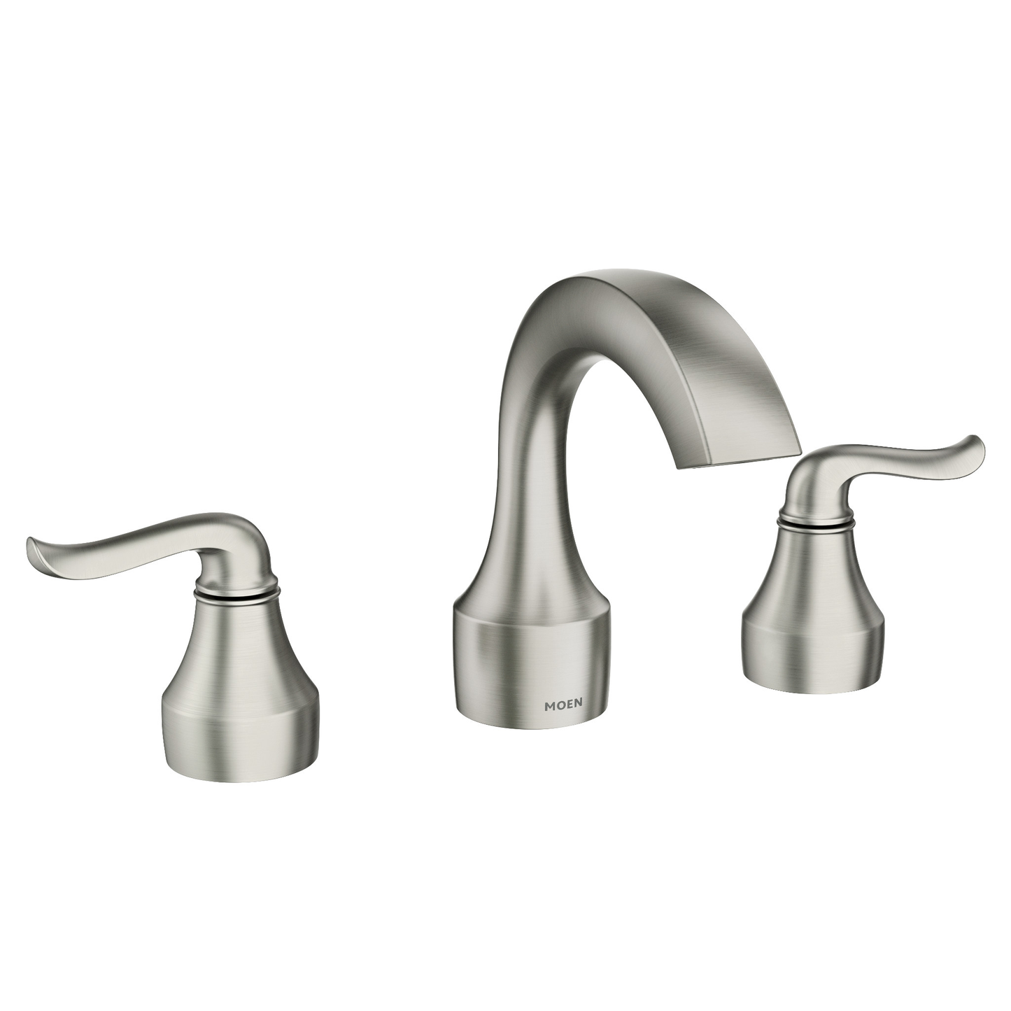 Hamden Spot Resist Brushed Nickel Two-Handle High Arc Bathroom Faucet