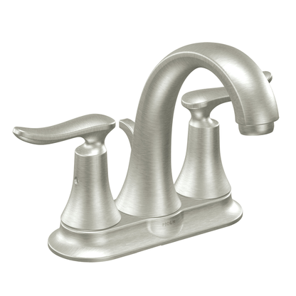 Quinn Chrome two-handle low arc bathroom faucet