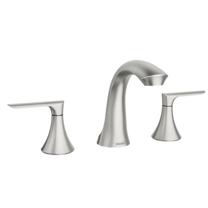 Findlay Chrome two-handle high arc bathroom faucet