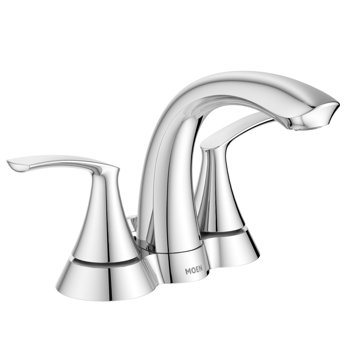 Darcy Chrome two-handle high arc bathroom faucet