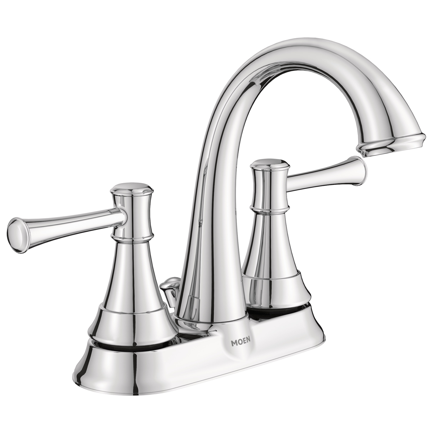 Ashville Chrome Two-Handle High Arc Bathroom Faucet