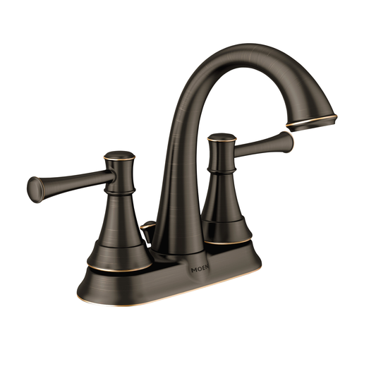 Ashville Spot Resist Nickel (MB) Two-Handle High Arc Bathroom Faucet