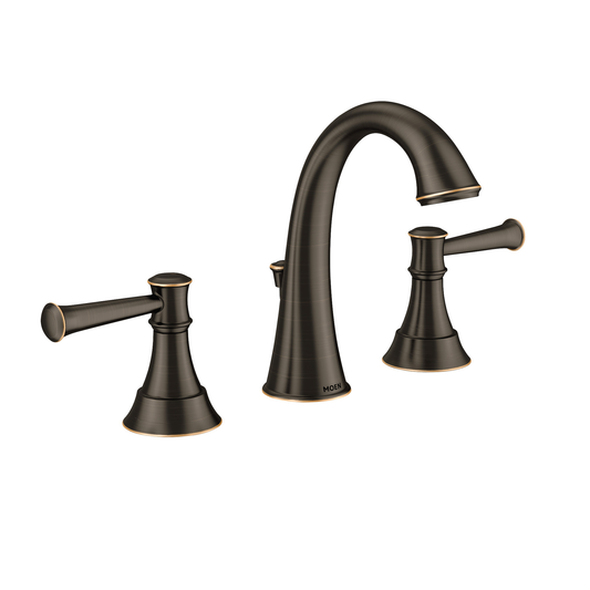 Ashville Spot Resist Brushed Nickel (MB) Two-Handle Bathroom Faucet