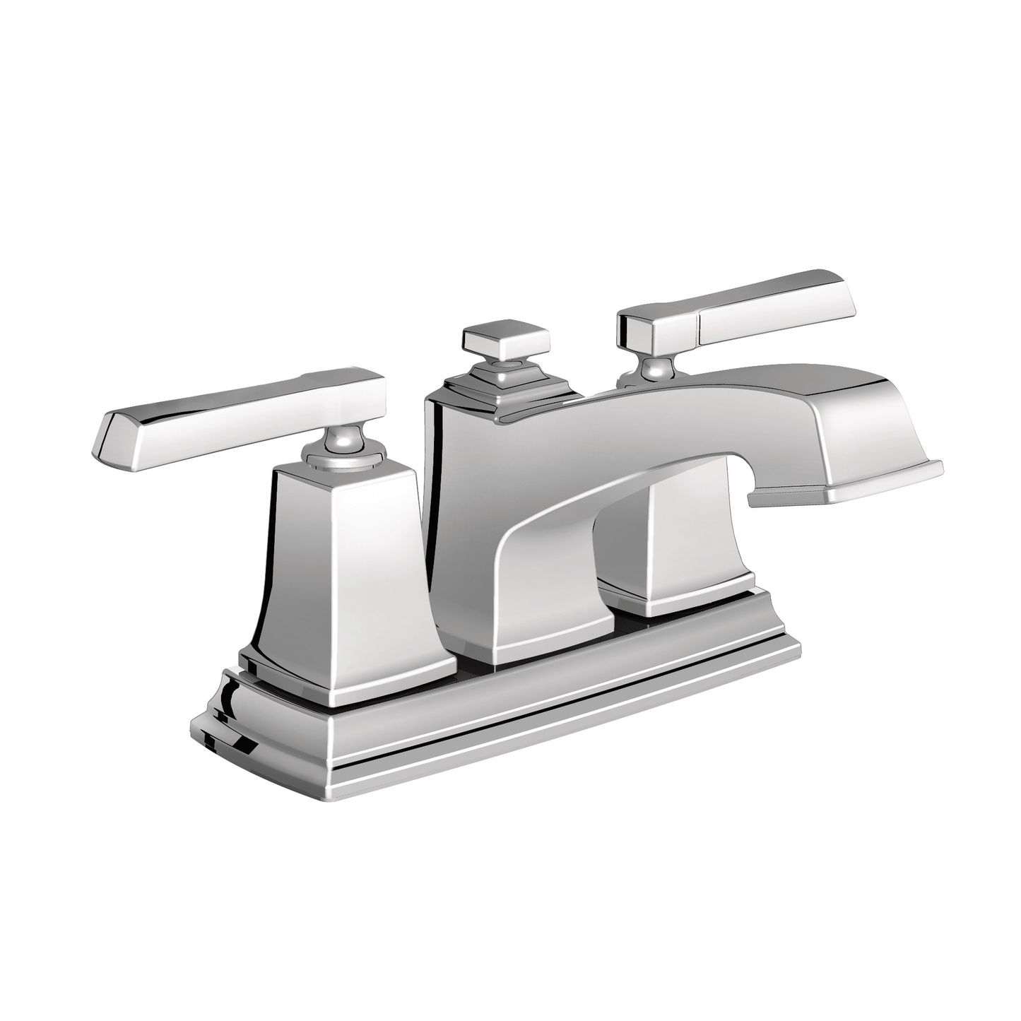 Boardwalk Chrome Two-Handle Low Arc Bathroom Faucet