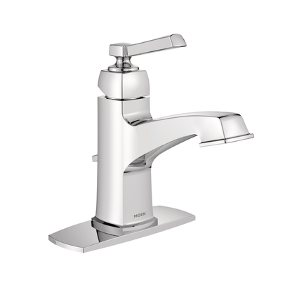 Boardwalk Chrome one-handle high arc bathroom faucet