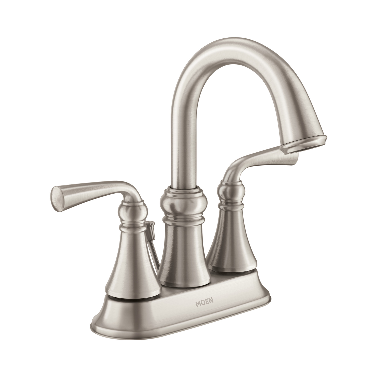Wetherly Spot resist brushed nickel two-handle high arc bathroom faucet