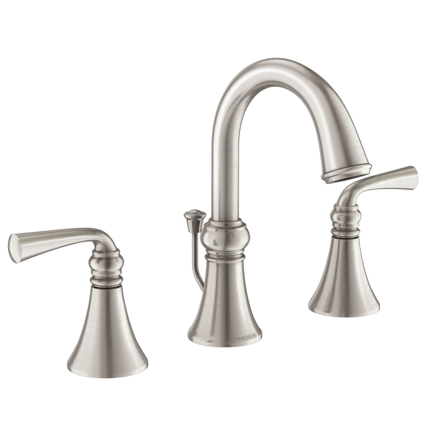 Wetherly Spot resist brushed nickel two-handle high arc bathroom faucet