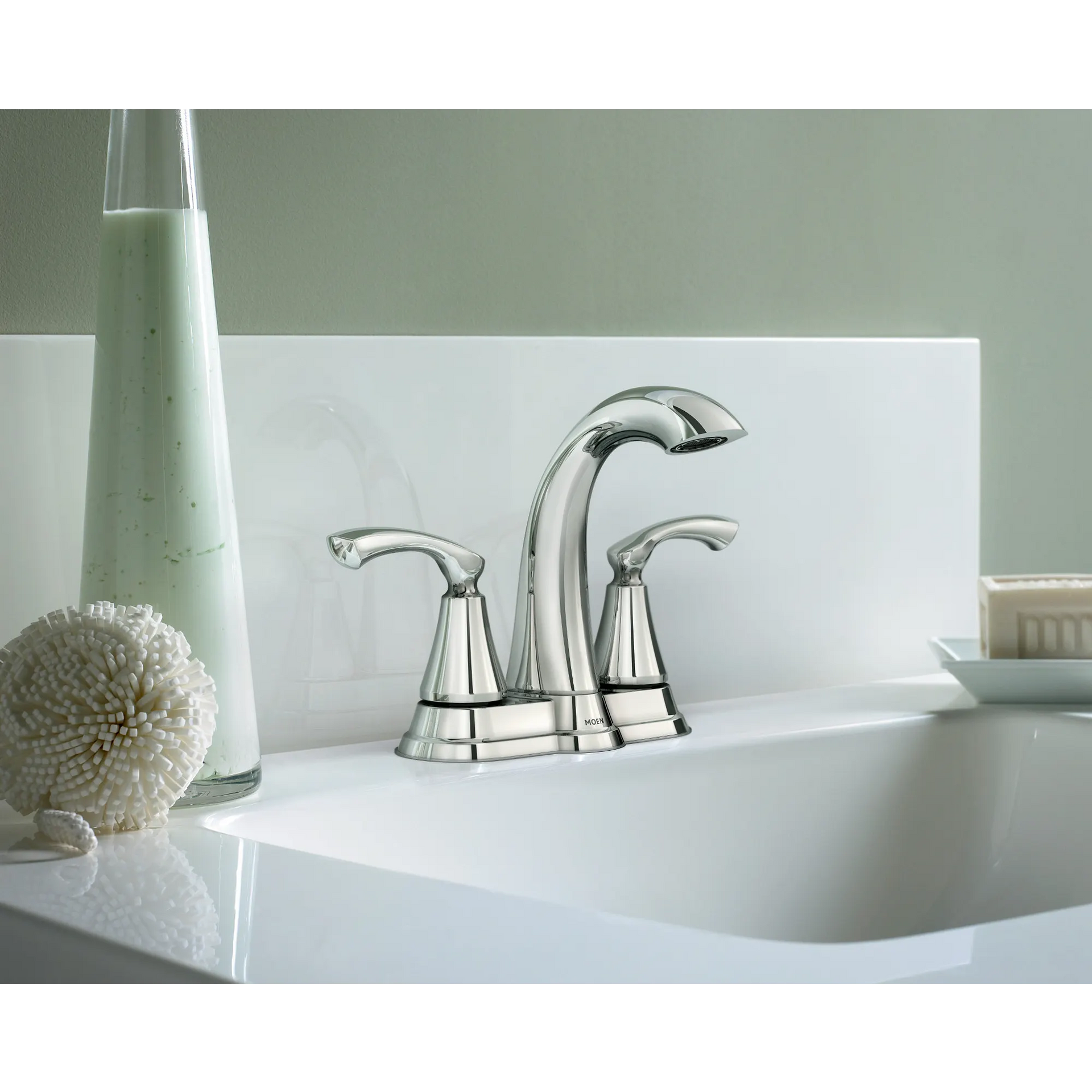 Tiffin Two-handle Centerset Bathroom Sink Faucet – Moen