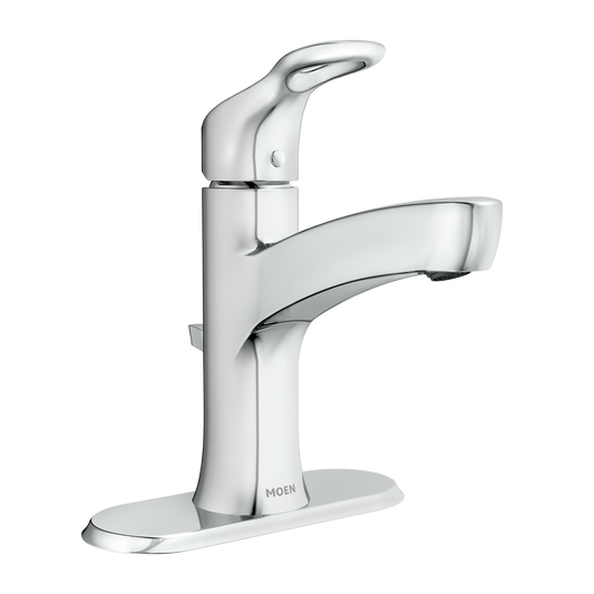 Kleo Chrome one-handle low arc bathroom faucet