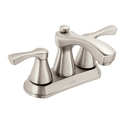 Belmont Chrome two-handle low arc bathroom faucet