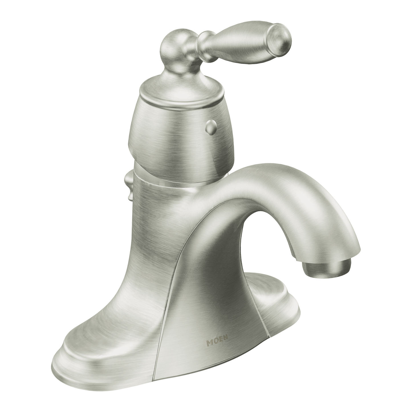 Lindley Classic brushed nickel one-handle low arc bathroom faucet