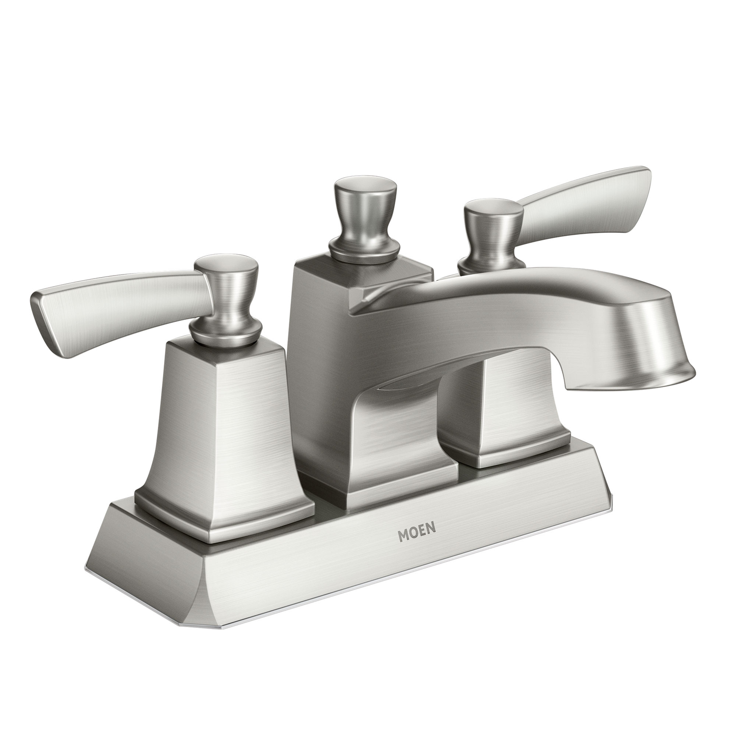 Conway Chrome two-handle low arc bathroom faucet