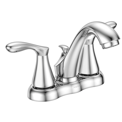 Varese Chrome two-handle high arc bathroom faucet